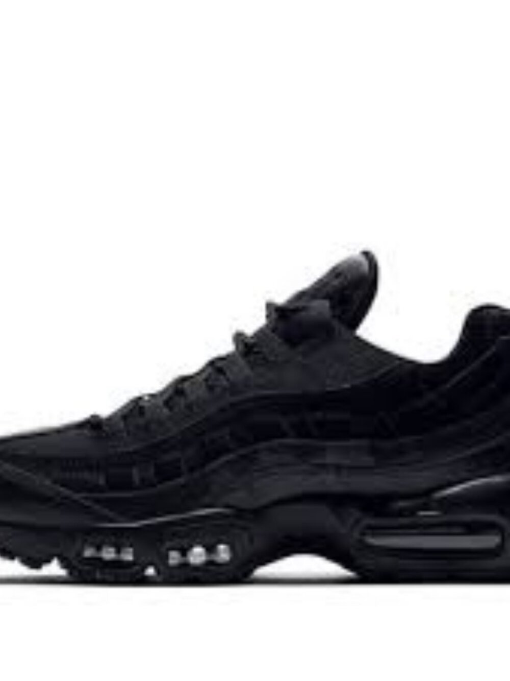 Nike Air Max 95 Essential "Triple Black" Sneakers Size 7
